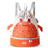 Sunveno 3D Sling School / Swimming Bag With Shoe Compartment 16Inch- Orange