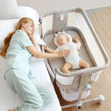 Sunveno Bedside Cot and Crib With Mosquito Net