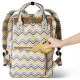 Sunveno Diaper Bag - Yellow wave