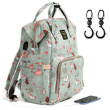 Sunveno Diaper Bag Dream XL with Sunveno Stroller Hooks - Green