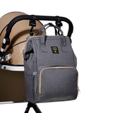 Sunveno Diaper Bag XL with Sunveno Stroller Hooks - Grey