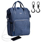 Sunveno Diaper Bag With Stroller Hooks - Nova Blue