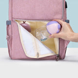 Sunveno Diaper Bag With Stroller Hooks - Nova Pink