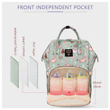 Sunveno Dream Sky Diaper Bag with USB And Stroller Hooks - Green