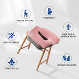 Sunveno Ergonomic Maternity Seat WithBack Support - Pink