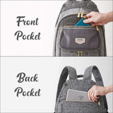 Sunveno Fashion Compact Diaper Backpack - Grey