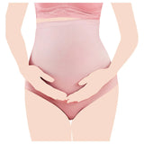 Sunveno High Waist Pregnancy Support Cotton Panties - Pink