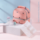 Sunveno Love Little Me Insulated Bottle/Lunch Bag - Pink