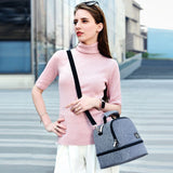 Sunveno Mamma Diaper Bag And Breast Pump Bottle Bag Set - Black