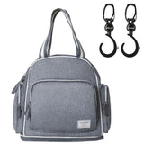 Sunveno Signature Maternity Diaper bag With Stroller Hooks - Grey