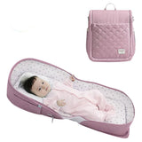 Sunveno Portable Baby Bed & bag - Pink