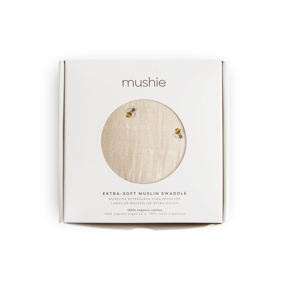Mushie Swaddle Natural - Laadlee