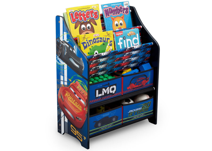 Delta Children Cars 3 Book & Toy Organizer