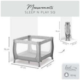 Hauck Sleep N Play SQ Travel Cots - Grey
