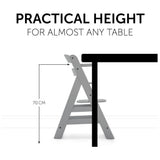 Hauck Alpha+ Wooden Adjustable High Chairs - Grey