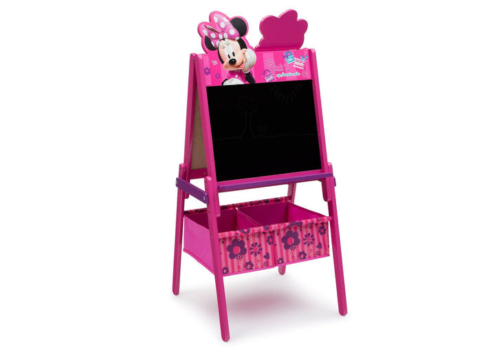 Delta Children Minnie Mouse Wooden Easel With Storage -Double Side