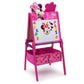 Delta Children Minnie Mouse Wooden Easel With Storage -Double Side