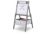 Delta Children Classic Kids Whiteboard / Dry Erase Easel - Dark Chocolate