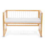 Teknum Prism 4In1 Acrylic Convertible Crib With Mattress - Natural Brown