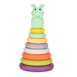 Stem Multicolored Stacking Plastic Rings Tower Set With Mint Top