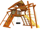 Kiddoro Discovery Den Swing Set With Monkey Bars