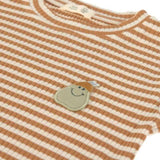 Lassig Long Sleeve Ribbed T-Shirt - Pear Caramel