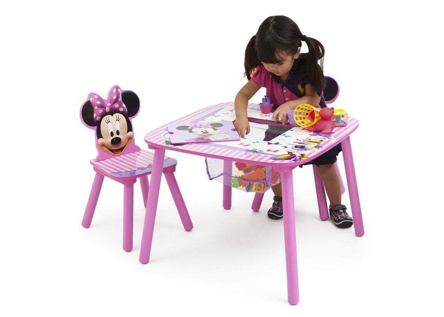 Delta Children Disney Minnie Mouse Table & Chair Set With Storage