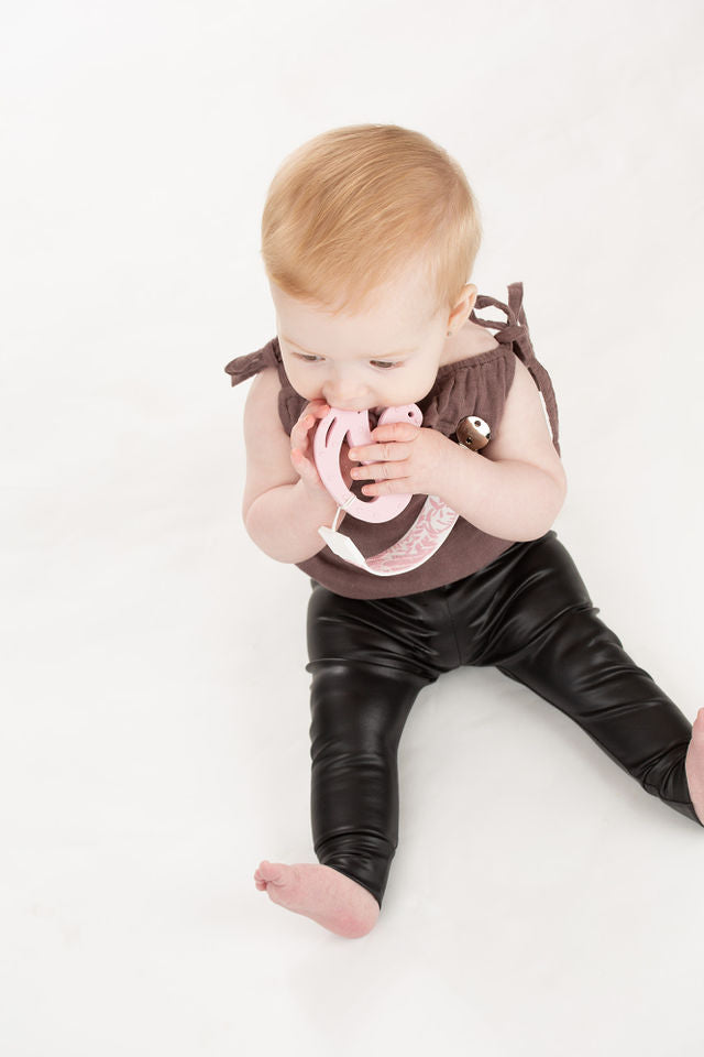 Malarkey Kids Teether Tether And Teether - Feather And Swan - Laadlee