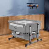 Teknum Twin Bedside Fellow - Grey