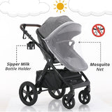 Teknum 3-in-1 Compacto Travel Stroller - Dark Grey