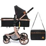 Teknum Story 3-in-1 Luxury Pram Stroller - Black