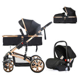 Teknum 3In1 Travel Prime Stroller - Black