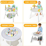 Teknum 4-in-1 Activity Jumper Convertible To Feeding Chair/ Drawing Table/ Playing Station - White