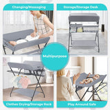 Teknum 4-in-1 Diaper Changing Table Organizer - Grey