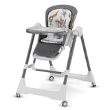 Teknum 5-in-1 Swing With High Chair With Lockable Wheels - Grey