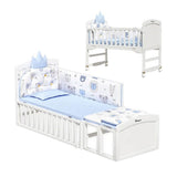 Teknum 7-in-1 Convertible Bedside Crib & Kids Bed With Mattress