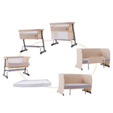 Teknum All In One Bedside Crib Cot & Sofa Expansion Pack - Ivory