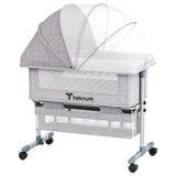Teknum Bedside Crib - Grey