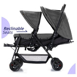 Teknum Double Baby Stroller - Dark Grey