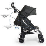 Teknum Eco Lite 2 Stroller With Cup Holder - Black
