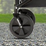 Teknum Folding Wagon Cart With Canopy - Black