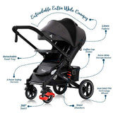 Teknum Reversible Moon Walk Stroller - Black