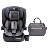 Teknum Pack And Go Foldable Car Seat With Ace Diaper Bag - Grey