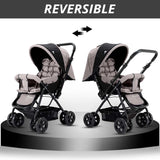 Teknum Reversible Look At Me Stroller - Khaki