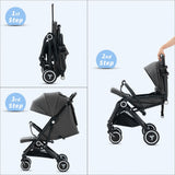 Teknum Travel Cabin Stroller - Slate Grey