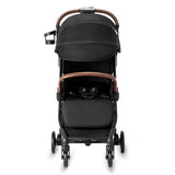 Teknum Travel Explorer 2 Auto Fold Stroller With Grey Dad'S Diaper Hand Bag - Black