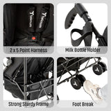 Teknum Twin Stroller Fellow - Black