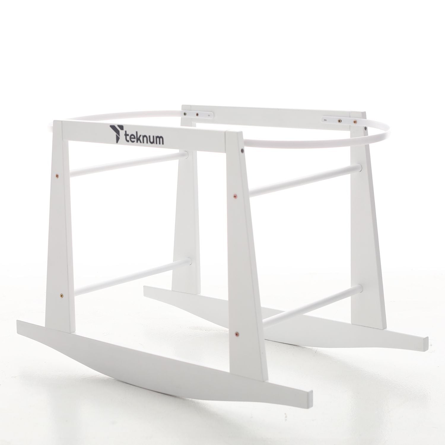 Rocker Stand Teknum Wicker Pod Moses Basket Rocker Stand - White Online in UAE | Laadlee