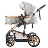 Teknum 3-in-1 Pram Stroller Story Grey With Infant Car Seat