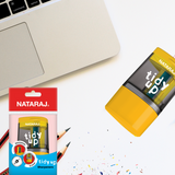 Nataraj Tiidy Up Sharpener & Eraser 2 In 1 Assorted Colours Single Unit Pouch